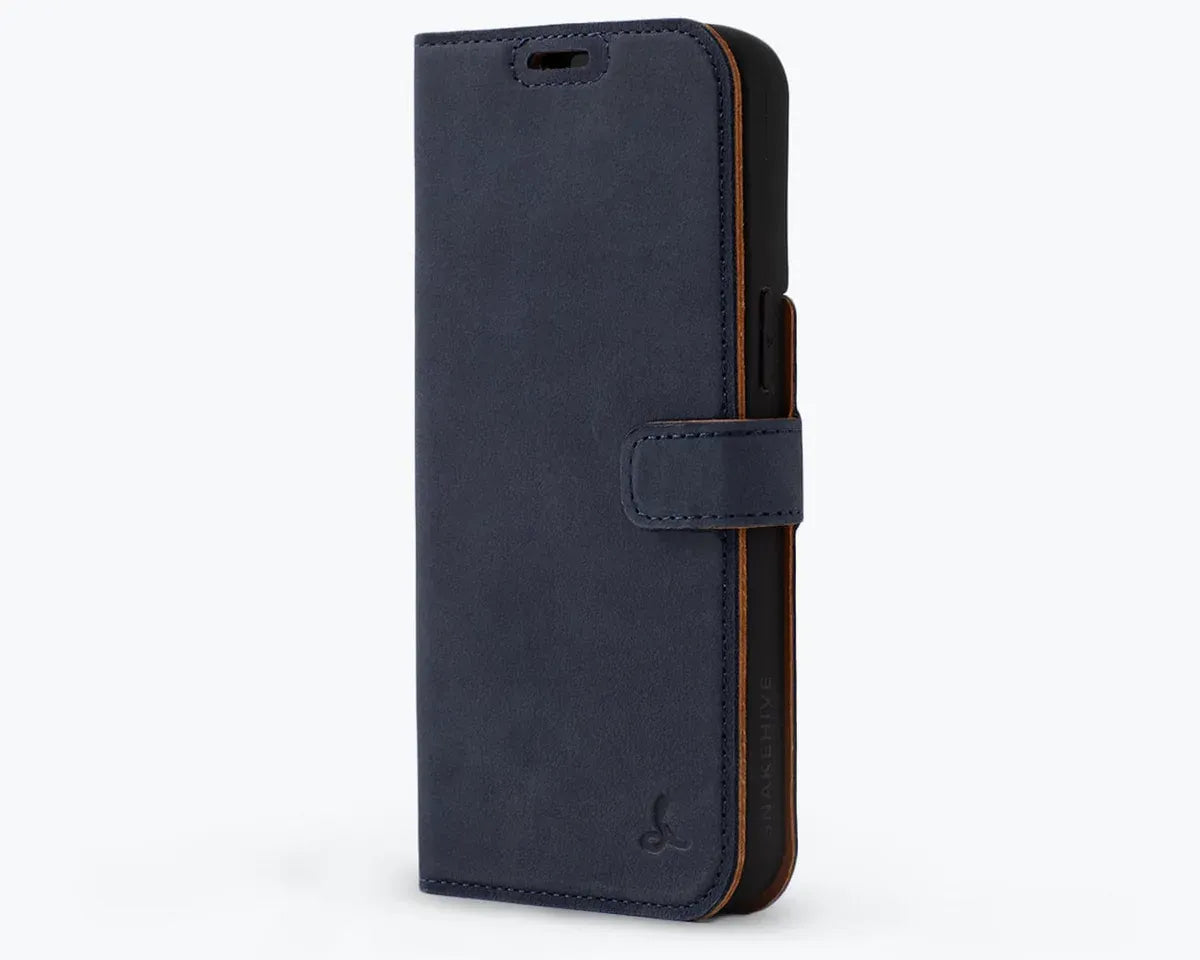 Snakehive Vintage Wallet Apple iPhone 15 Pro Max - Vintage Leather Wallet Phone Case iPhone 15 Pro Max | Leather Wallet Case | Snakehive