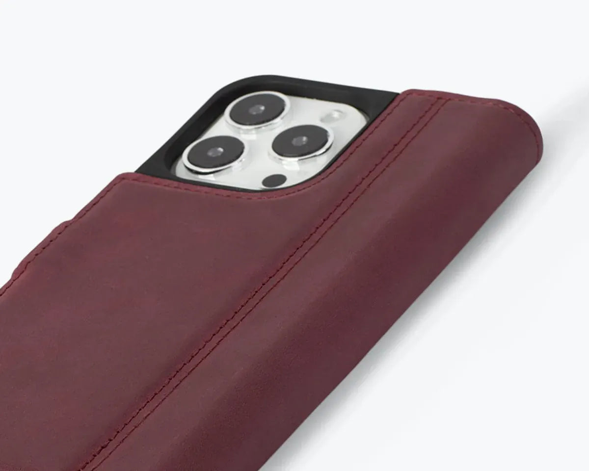 Snakehive Vintage Wallet Apple iPhone 15 Pro Max - Vintage Leather Wallet Phone Case iPhone 15 Pro Max | Leather Wallet Case | Snakehive