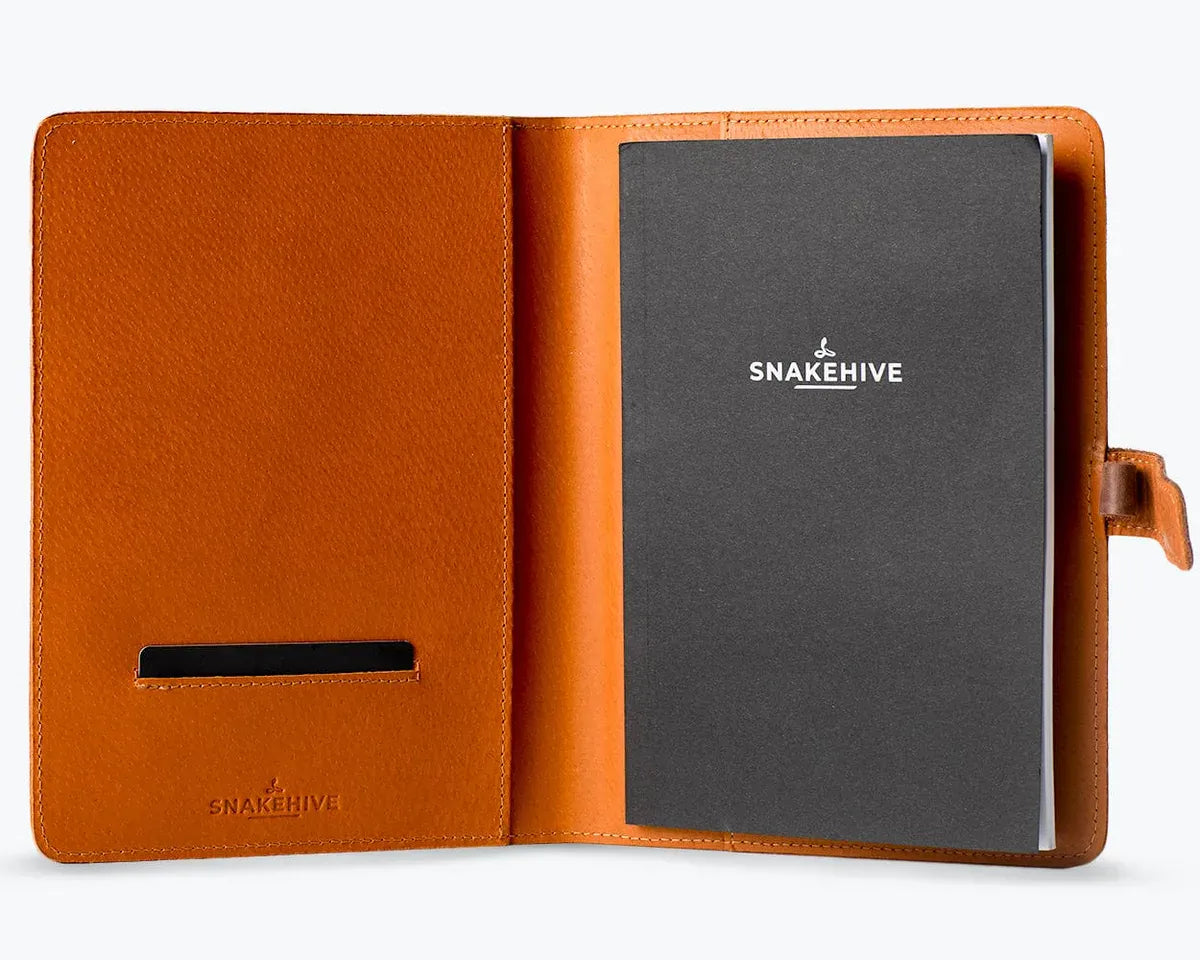 Snakehive Accessories Vintage A5 Leather Notebook Cover Vintage A5 Leather Notebook Cover | Leather Accessories