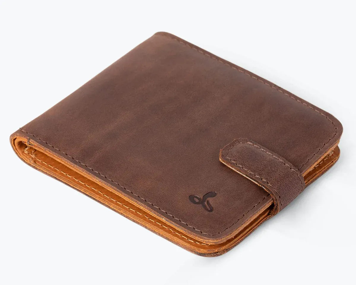 Snakehive UK Accessories Vintage Leather Money Wallet (With Clasp) Vintage Leather Money Wallet (Clasp) | Leather Accessories