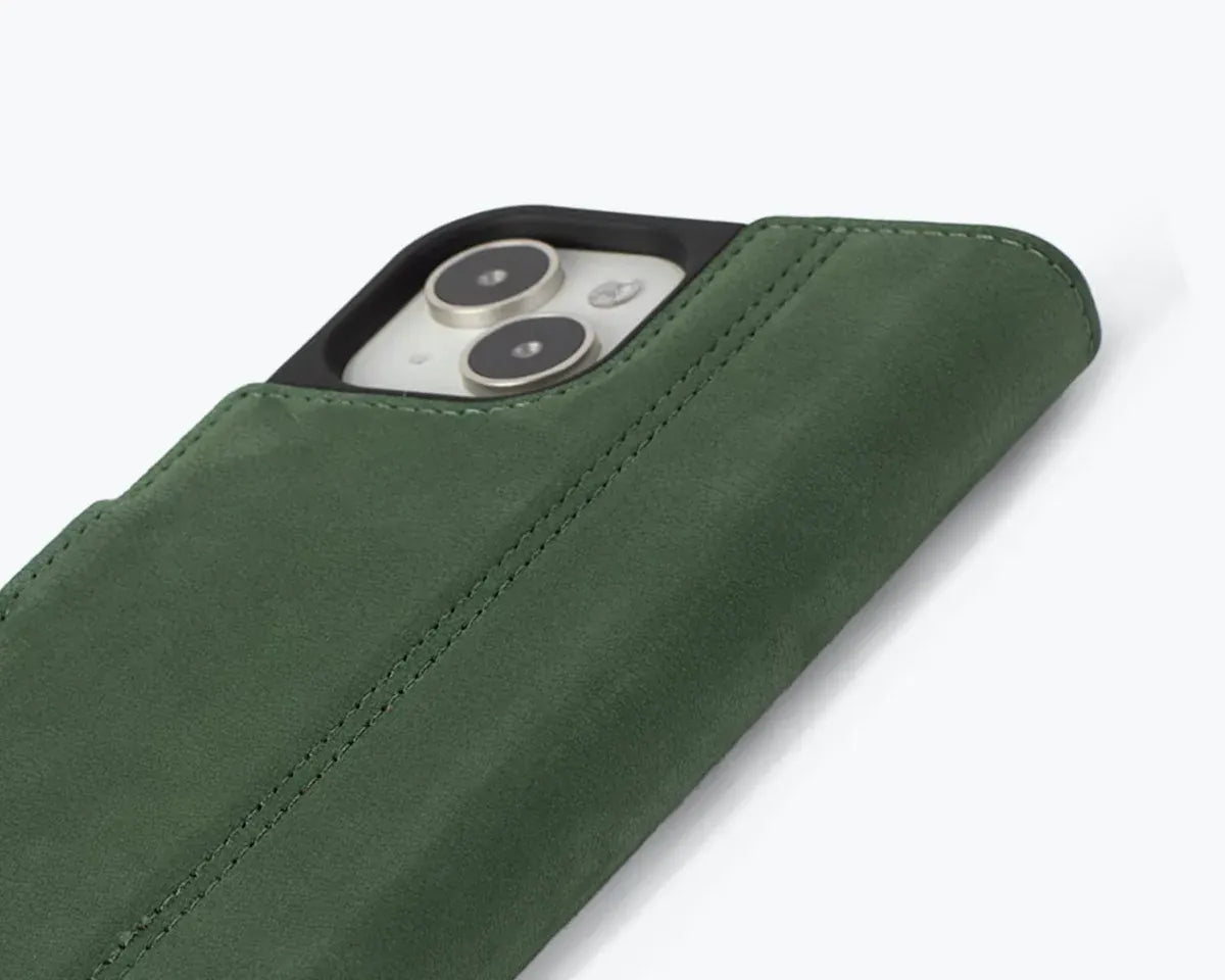 Snakehive Vintage Wallet Apple iPhone 15 - Vintage Leather Wallet Phone Case iPhone 15 | Leather Wallet Case | Snakehive