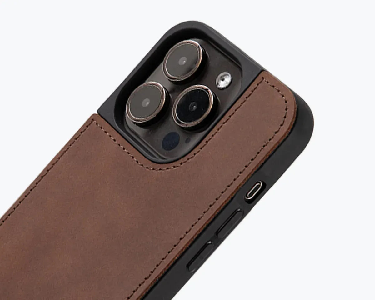 Snakehive Vintage Back Case Apple iPhone 15 Pro - Vintage Leather Back Case Vintage Leather Back Case - Apple iPhone 15 Pro | Snakehive