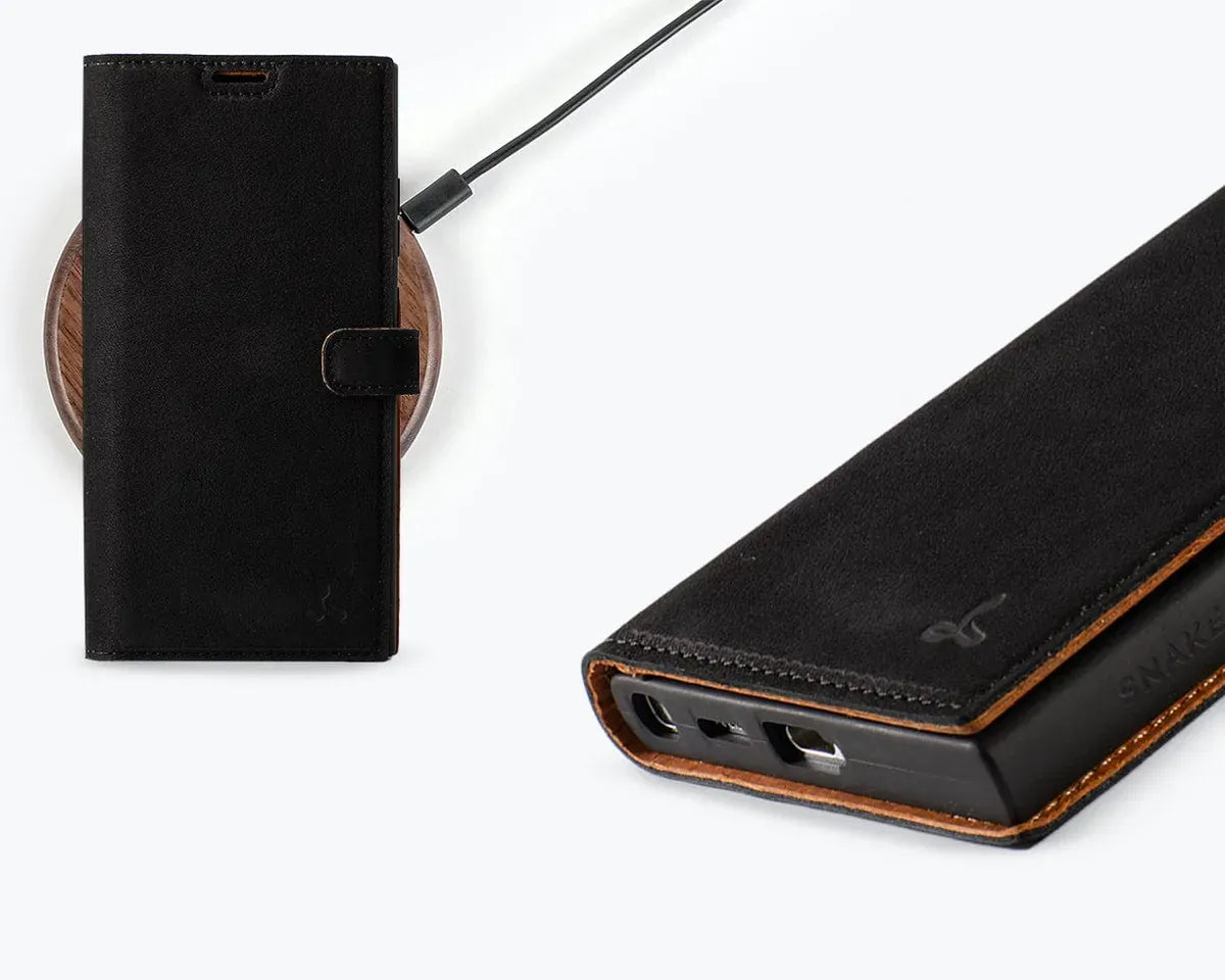 Snakehive Vintage Wallet Samsung Galaxy S24 Ultra - Vintage Leather Wallet Phone Case Vintage Leather Wallet Case for Samsung Galaxy S24 Ultra