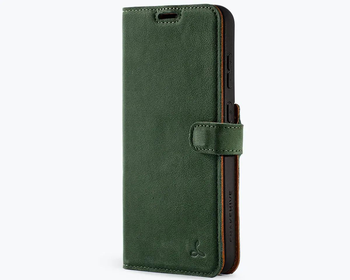 Snakehive Vintage Wallet Samsung Galaxy S24 - Vintage Leather Wallet Phone Case Samsung Galaxy S24 | Leather Wallet Case | Snakehive