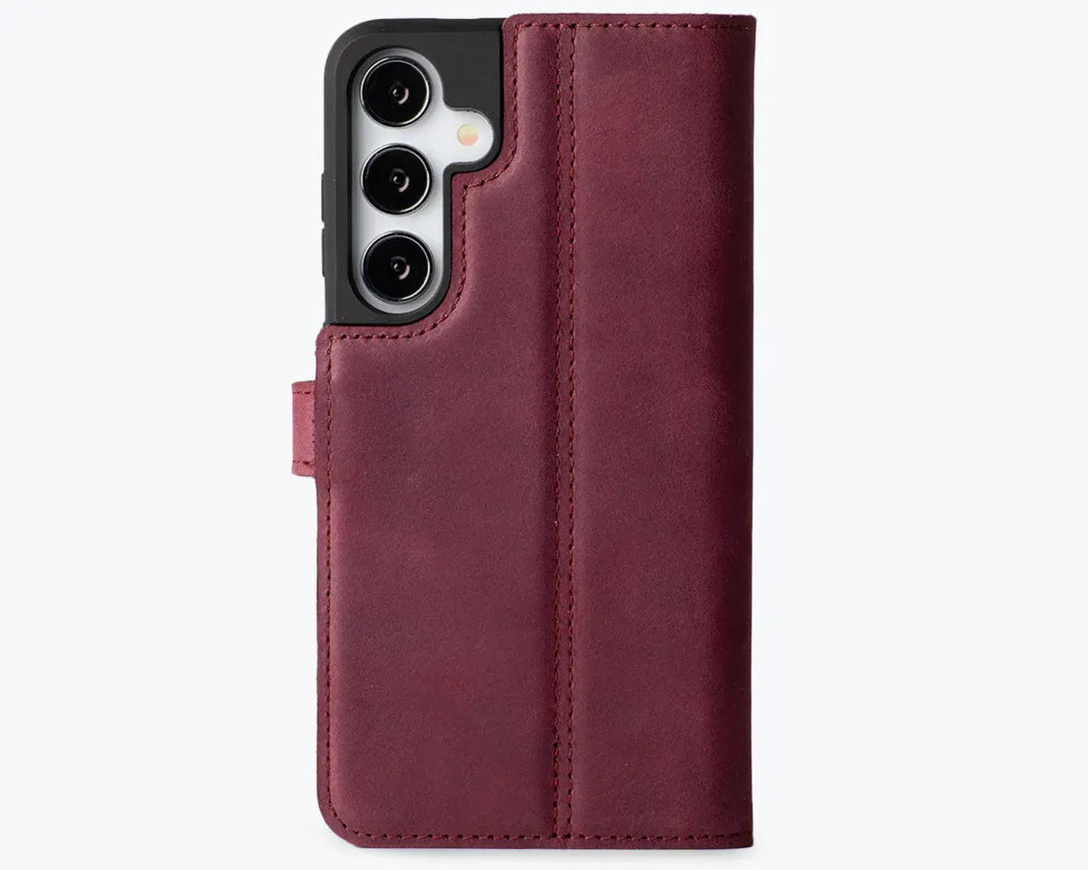 Snakehive Vintage Wallet Samsung Galaxy S25 Plus - Vintage Leather Wallet Phone Case Vintage Leather Wallet Case for Samsung Galaxy S25 Plus