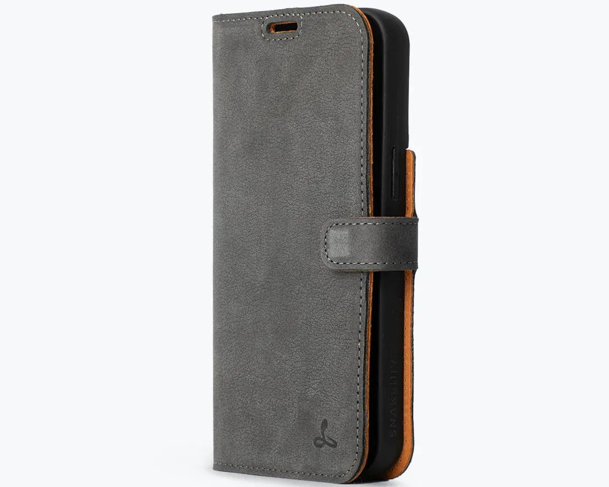 Snakehive Vintage Wallet Apple iPhone 15 Pro Max - Vintage Leather Wallet Phone Case iPhone 15 Pro Max | Leather Wallet Case | Snakehive