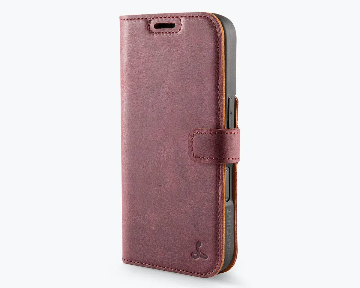 Snakehive Vintage Wallet Apple iPhone 16 - Vintage Leather Wallet Phone Case Vintage Leather Wallet Case for Apple iPhone 16