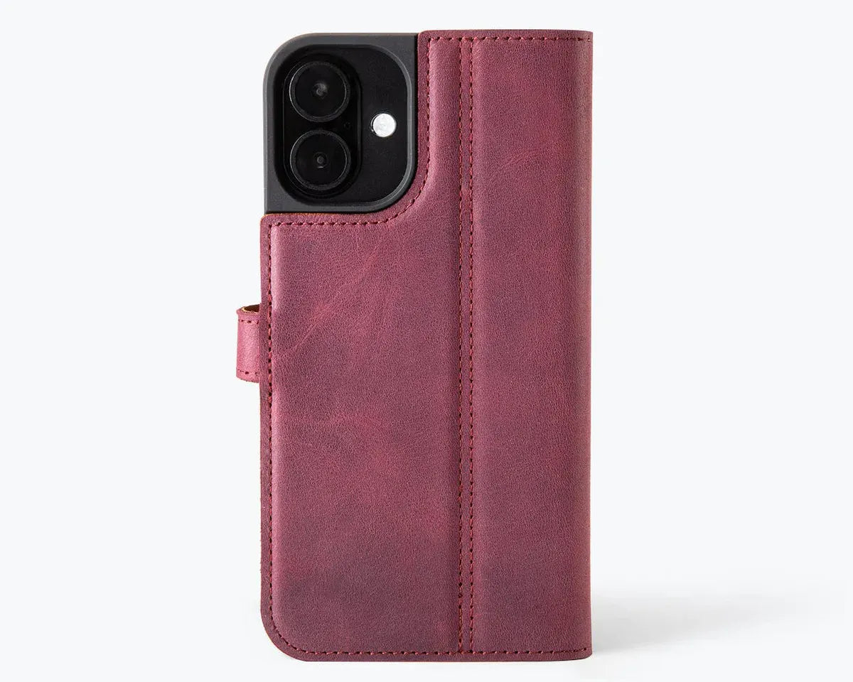 Snakehive Vintage Wallet Apple iPhone 16 Plus - Vintage Leather Wallet Phone Case Vintage Leather Wallet Case for Apple iPhone 16 Plus