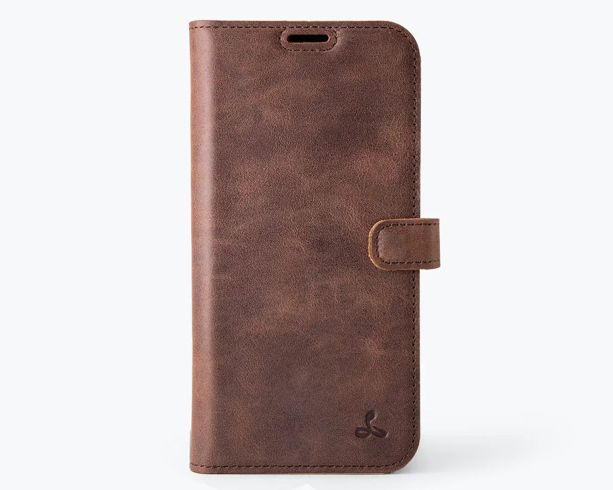 Snakehive Vintage Wallet Apple iPhone 16 Plus - Vintage Leather Wallet Phone Case Vintage Leather Wallet Case for Apple iPhone 16 Plus