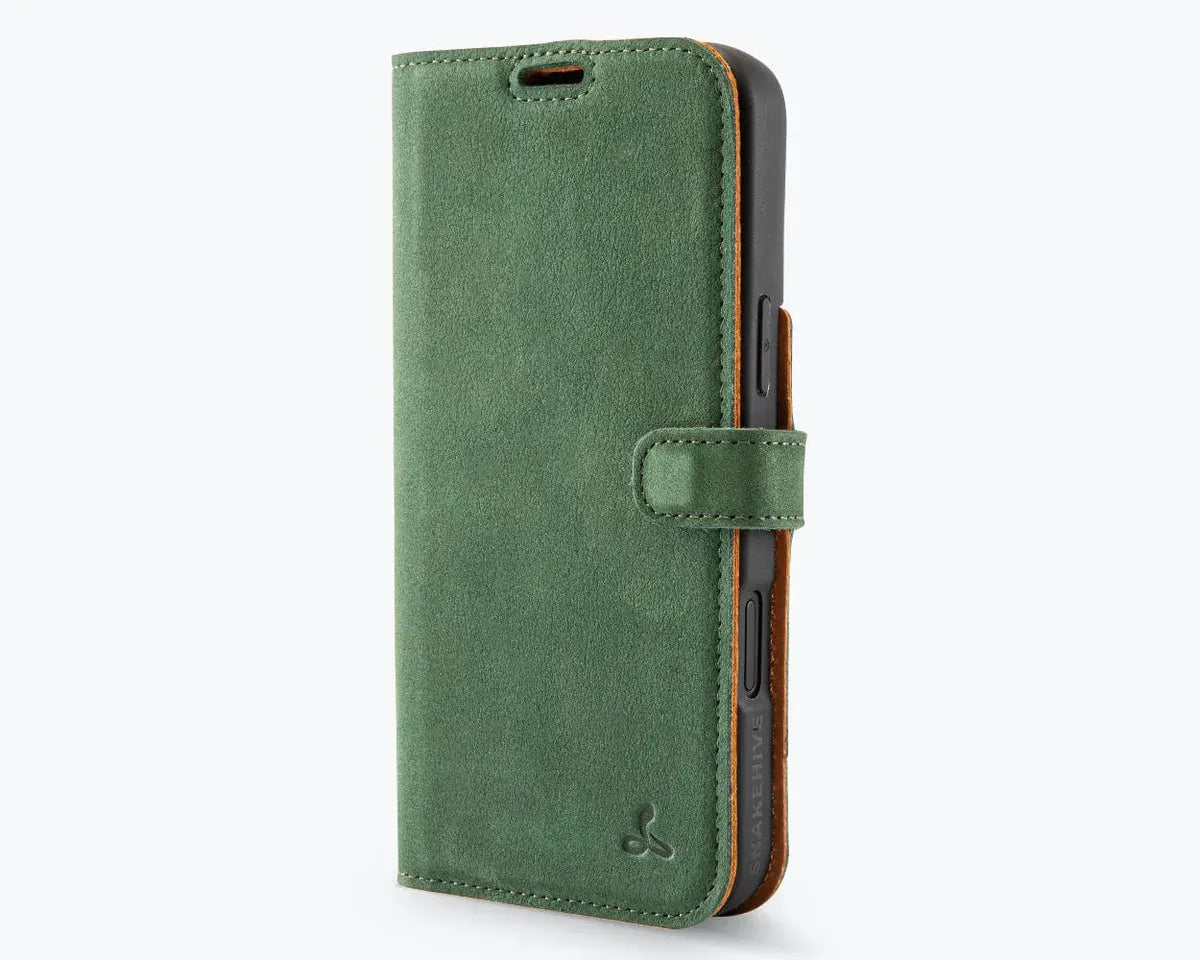 Snakehive Vintage Wallet Apple iPhone 16 Pro Max - Vintage Leather Wallet Phone Case Vintage Leather Wallet Case for Apple iPhone 16 Pro Max