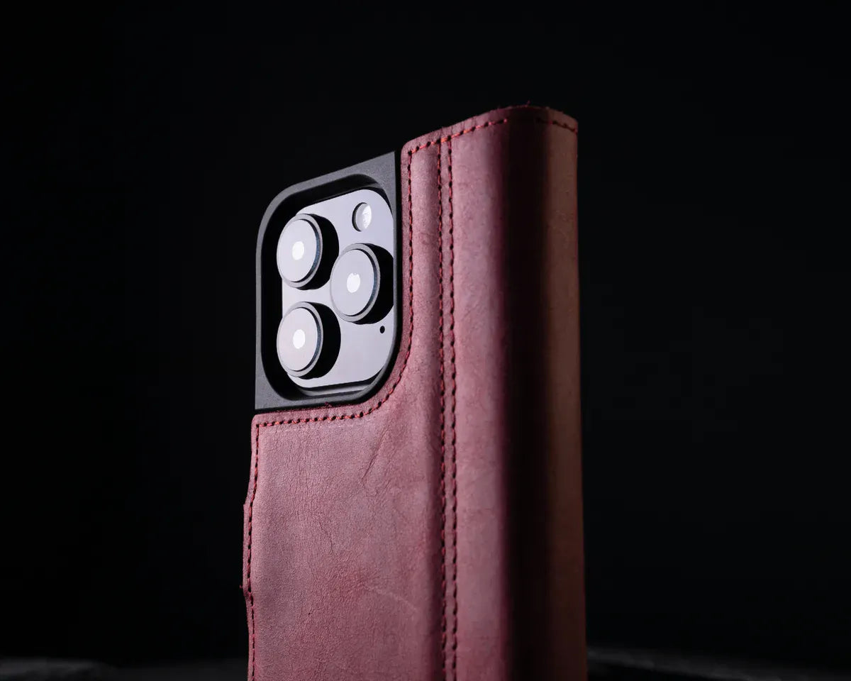 Snakehive Vintage Wallet Apple iPhone 16 Pro Max - Vintage Leather Wallet Phone Case Vintage Leather Wallet Case for Apple iPhone 16 Pro Max