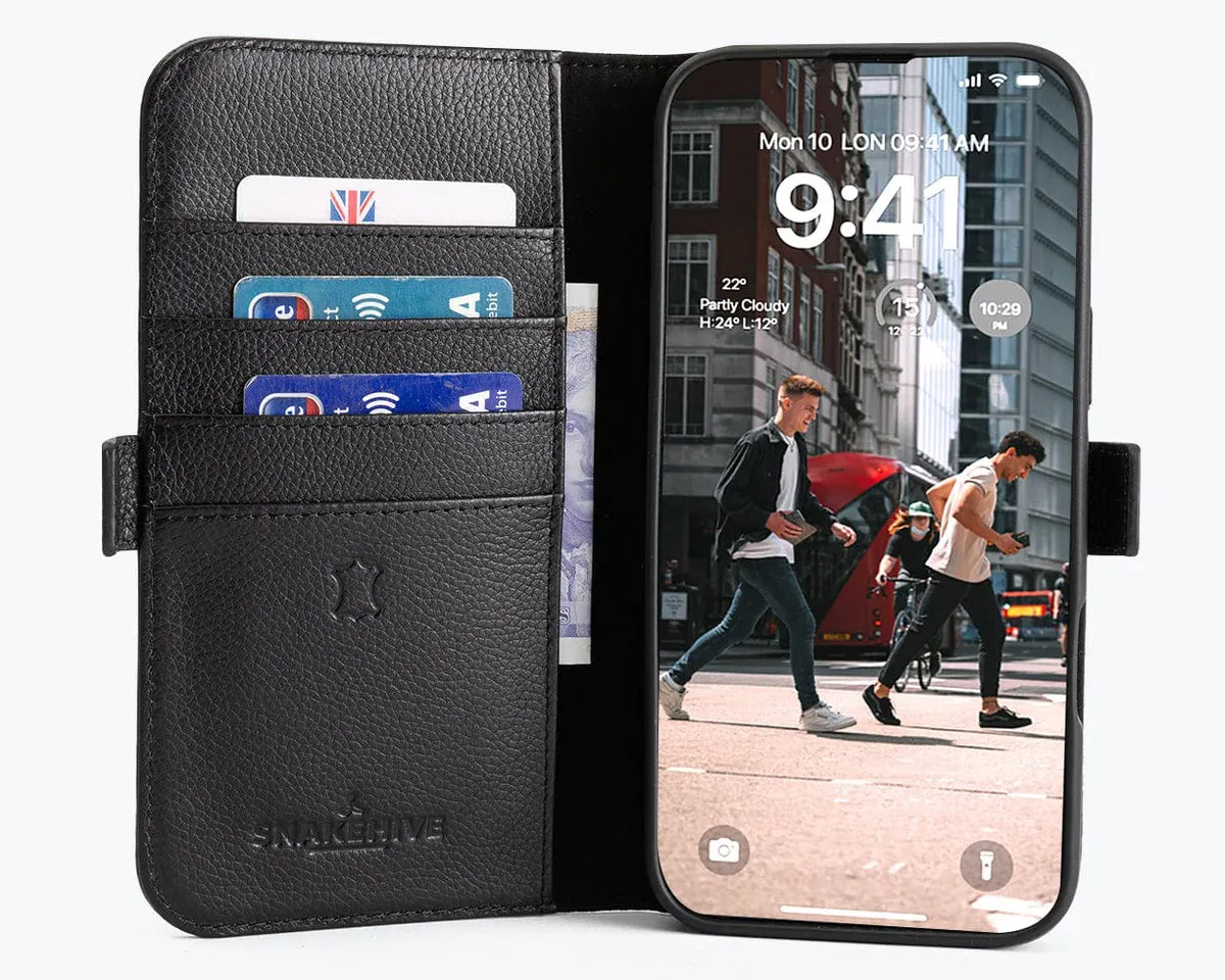 Snakehive Metro Wallet Apple iPhone 16 Pro Max - Metro Leather Wallet Phone Case Metro Leather Wallet Phone Case for Apple iPhone 16 Pro Max