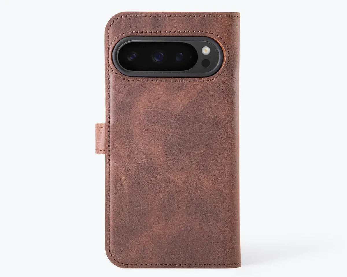 Snakehive Vintage Wallet Google Pixel 9 - Vintage Leather Wallet Phone Case Vintage Leather Wallet Case for Google Pixel 9