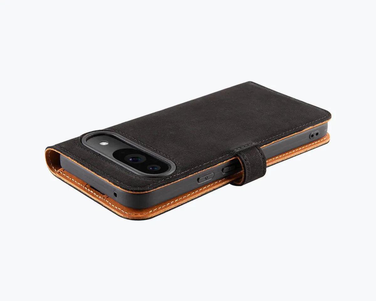 Snakehive Vintage Wallet Google Pixel 9 Pro XL - Vintage Leather Wallet Phone Case Vintage Leather Wallet Case for Google Pixel 9 Pro XL
