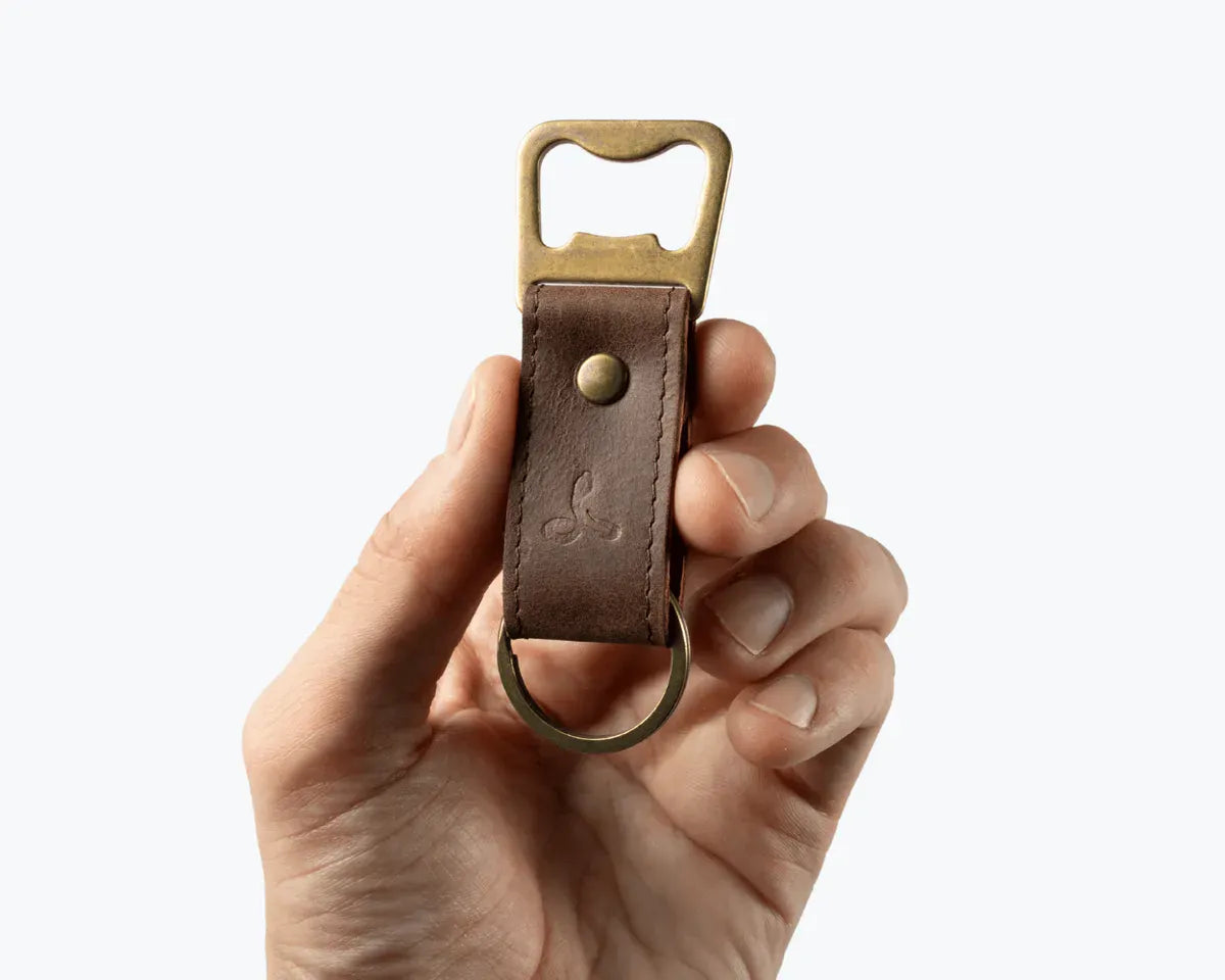 Snakehive Accessories Leather Bottle Opener Vintage Leather Bottle Opener | Leather Accessories