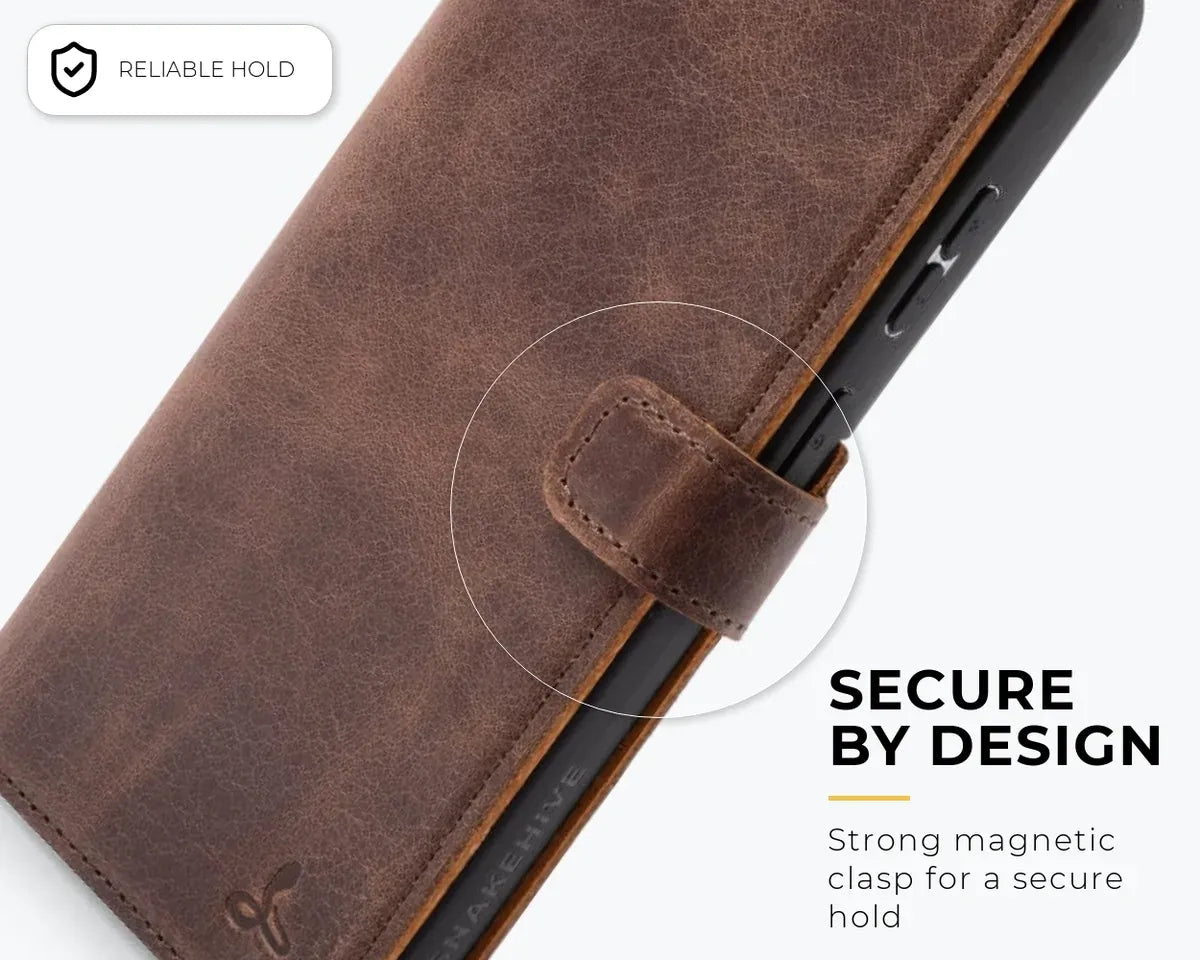 Snakehive Vintage Wallet Samsung Galaxy S26 Ultra - Vintage Leather Wallet Phone Case Vintage Leather Wallet Case for Samsung Galaxy S26 Ultra