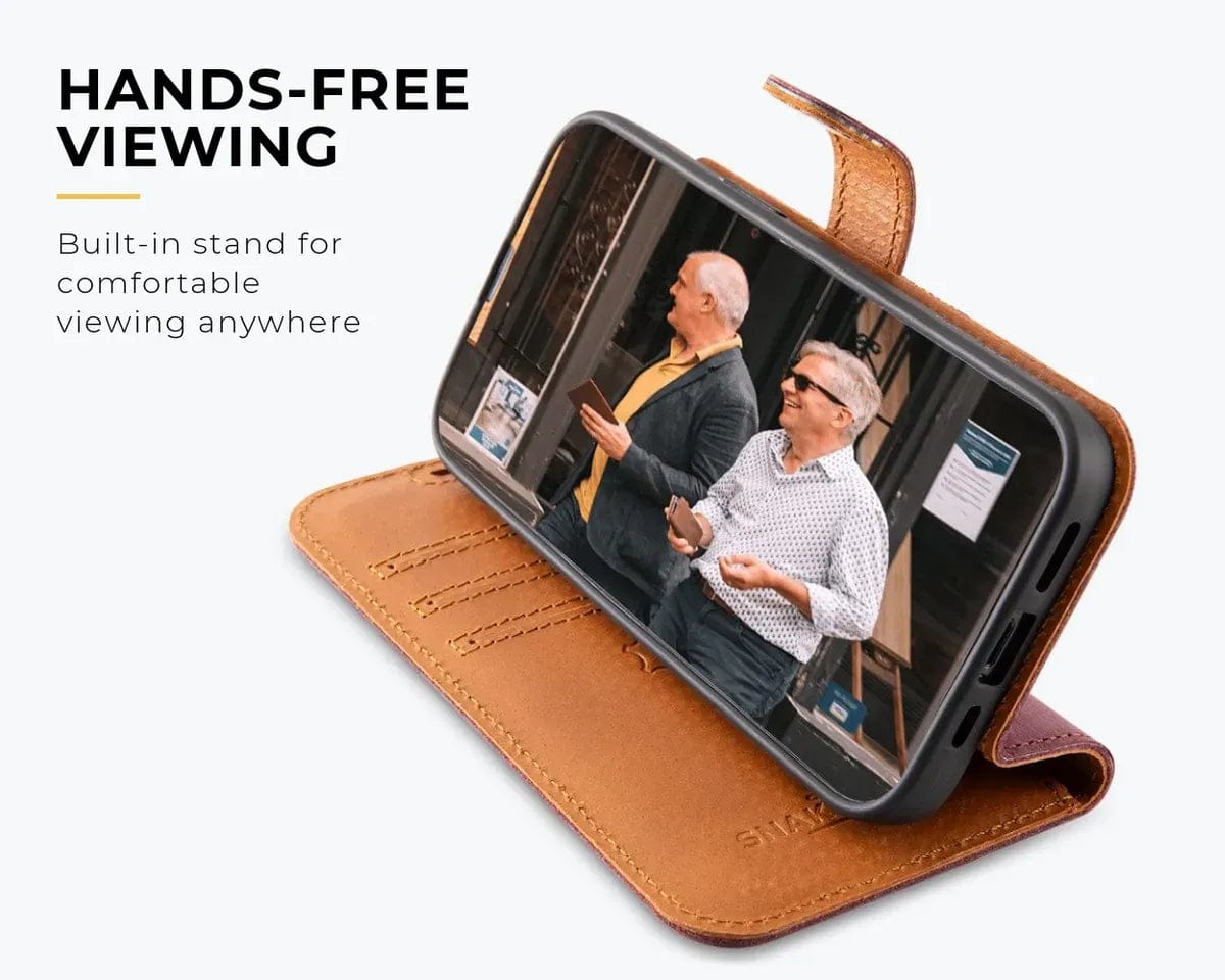 Snakehive Vintage Wallet Apple iPhone 17e / 16e - Vintage Leather Wallet Phone Case Vintage Leather Wallet Case for Apple iPhone 17e / 16e