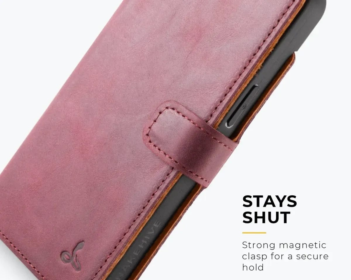Snakehive Vintage Wallet Apple iPhone 17e / 16e - Vintage Leather Wallet Phone Case Vintage Leather Wallet Case for Apple iPhone 17e / 16e