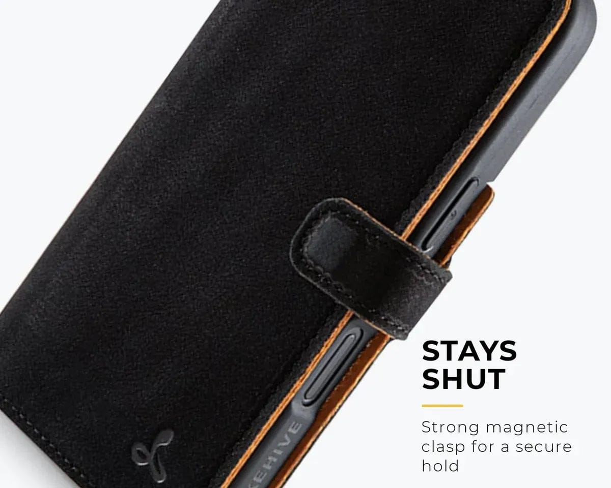 Snakehive Vintage Wallet Apple iPhone 17 - Vintage Leather Wallet Phone Case Vintage Leather Wallet Case for Apple iPhone 17