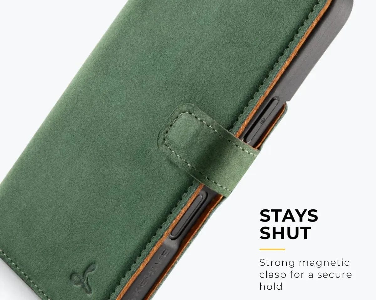 Snakehive Vintage Wallet Apple iPhone 17 - Vintage Leather Wallet Phone Case Vintage Leather Wallet Case for Apple iPhone 17