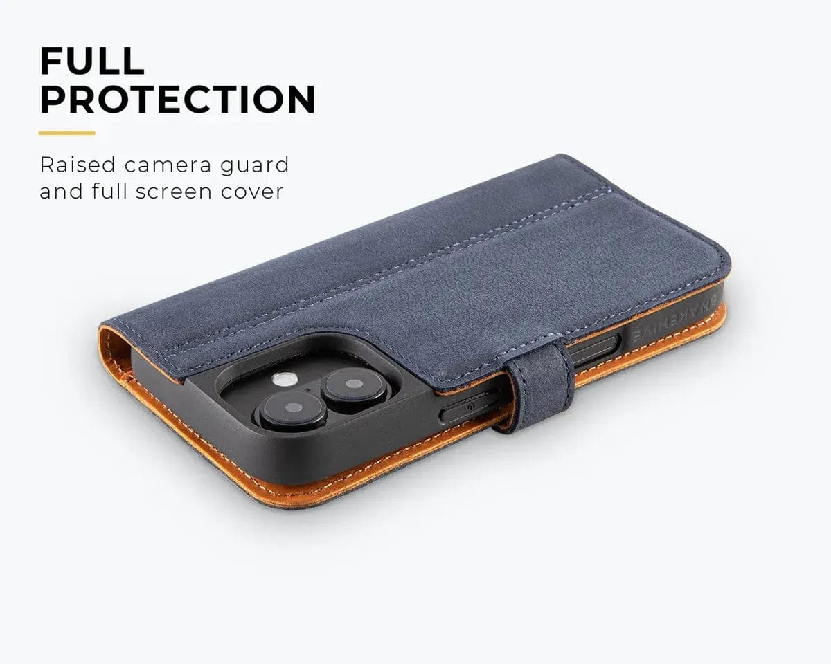 Snakehive Vintage Wallet Apple iPhone 17 - Vintage Leather Wallet Phone Case Vintage Leather Wallet Case for Apple iPhone 17