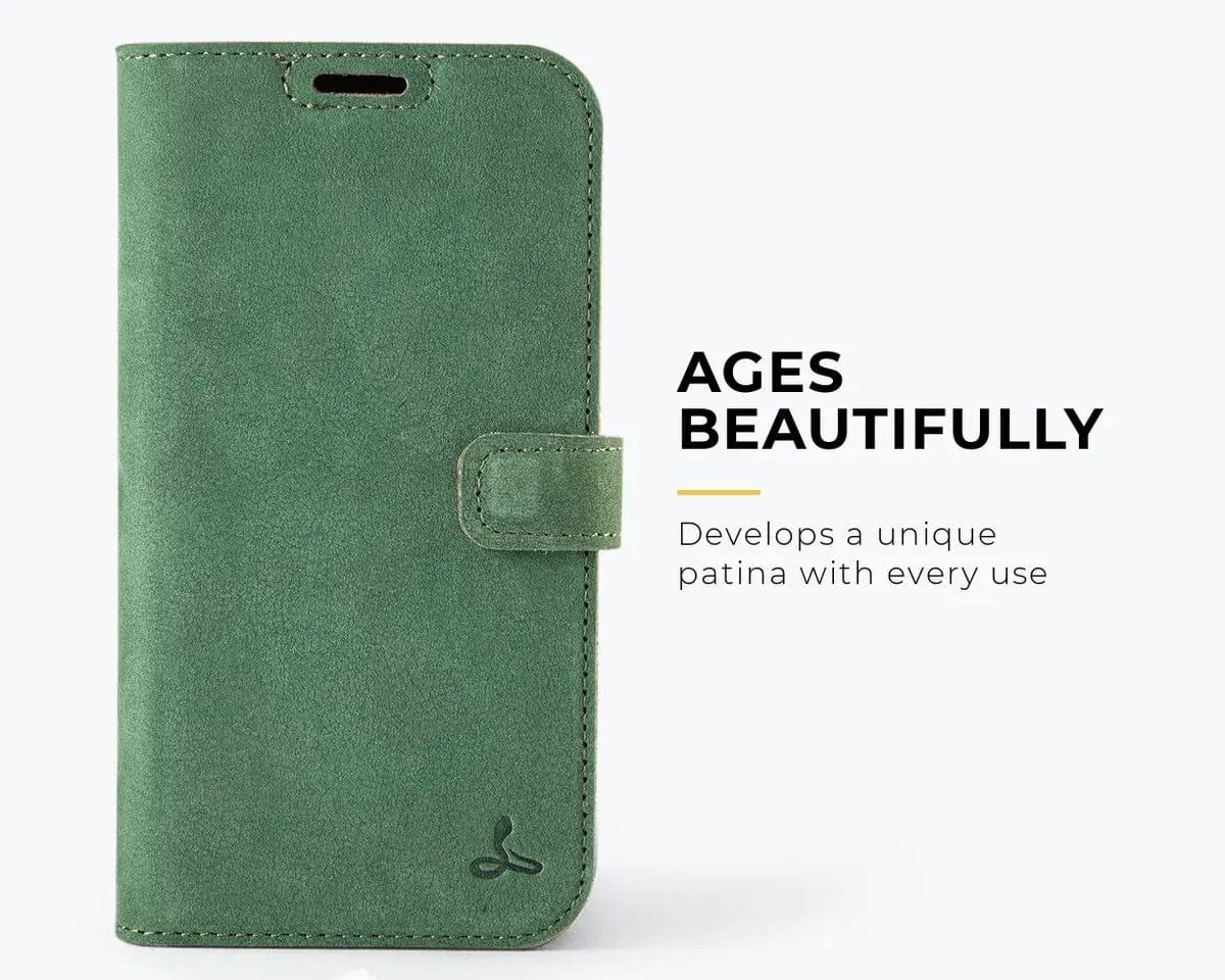Snakehive Vintage Wallet Apple iPhone 17 - Vintage Leather Wallet Phone Case Vintage Leather Wallet Case for Apple iPhone 17