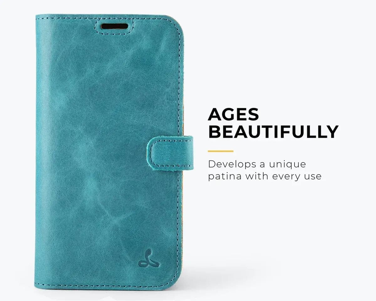 Snakehive Vintage Wallet Apple iPhone 17 - Vintage Leather Wallet Phone Case Vintage Leather Wallet Case for Apple iPhone 17