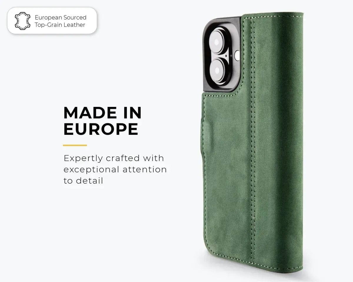 Snakehive Vintage Wallet Apple iPhone 17 - Vintage Leather Wallet Phone Case Vintage Leather Wallet Case for Apple iPhone 17