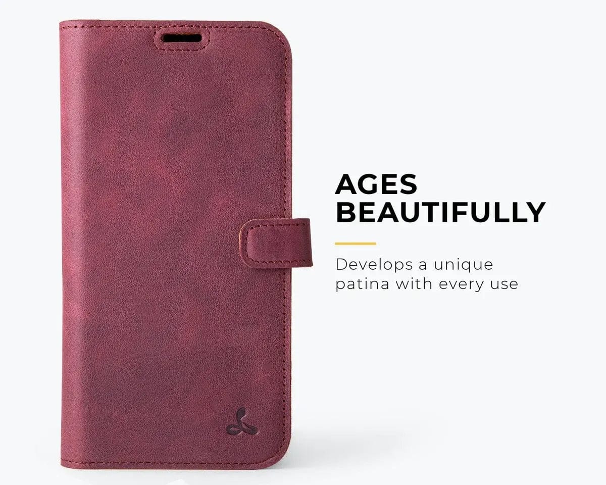 Snakehive Vintage Wallet Apple iPhone 16 Pro Max - Vintage Leather Wallet Phone Case Vintage Leather Wallet Case for Apple iPhone 16 Pro Max