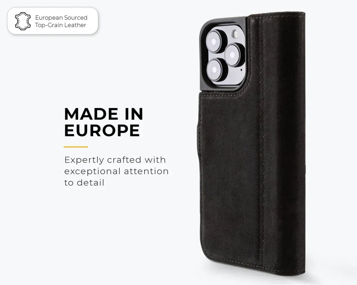 Snakehive Vintage Wallet Apple iPhone 16 Pro Max - Vintage Leather Wallet Phone Case Vintage Leather Wallet Case for Apple iPhone 16 Pro Max