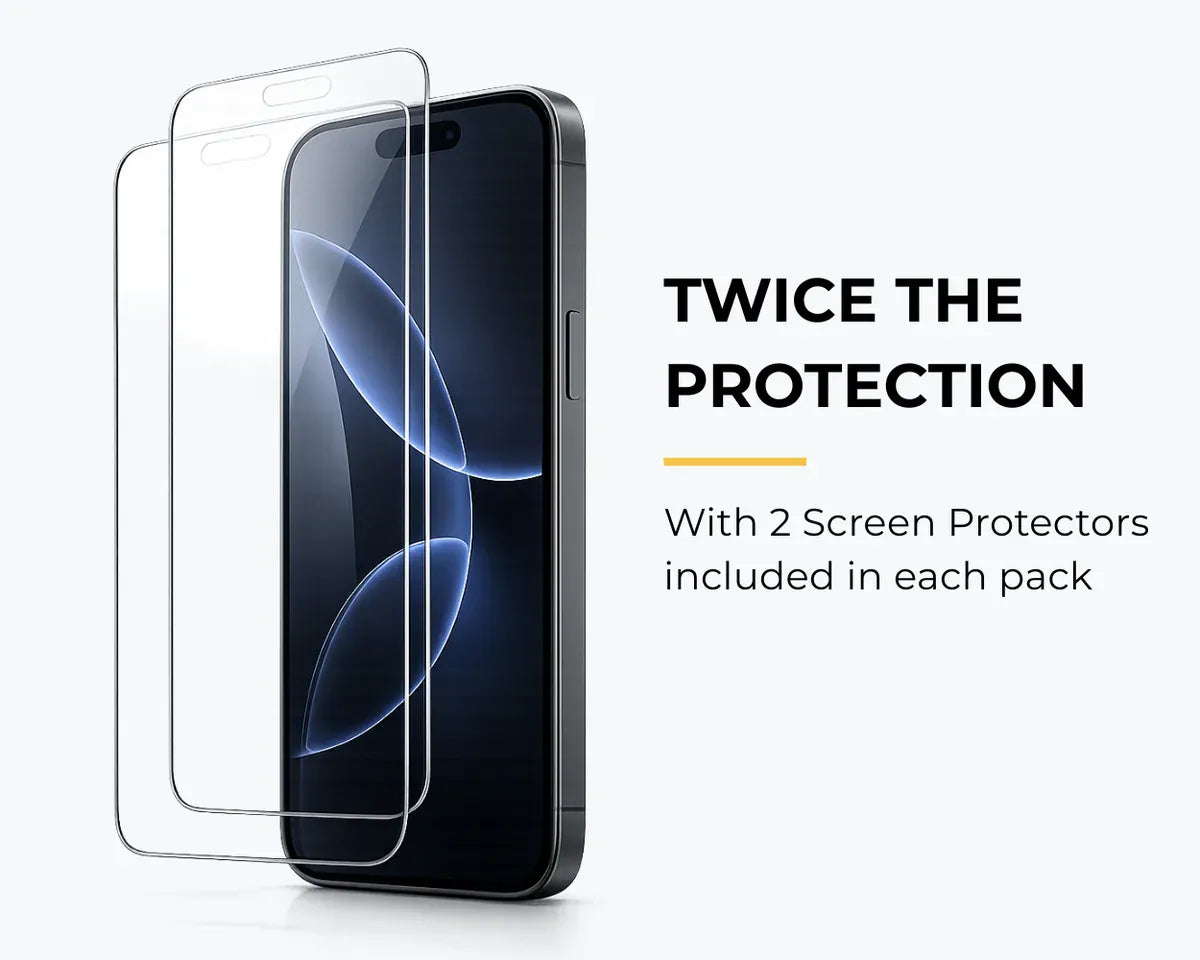 Snakehive Tempered Glass Apple iPhone 17e / 16e - Tempered Glass Screen Protector (x2) Tempered Glass Screen Protector for iPhone 17e / 16e