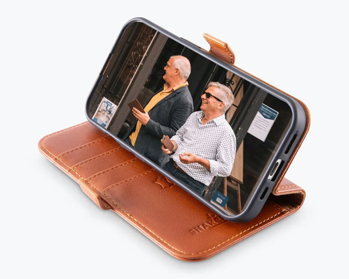 Snakehive Metro Wallet Apple iPhone 15 - Metro Leather Wallet Phone Case Metro Leather Wallet Phone Case for iPhone 15