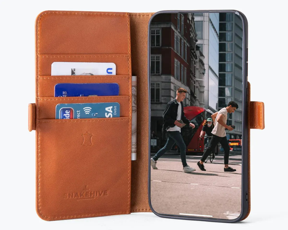 Snakehive Metro Wallet Samsung Galaxy S25 - Metro Leather Wallet Phone Case Metro Leather Wallet Phone Case for Samsung Galaxy S25