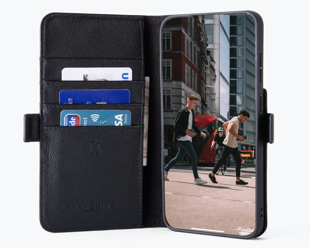 Snakehive Metro Wallet Samsung Galaxy S25 - Metro Leather Wallet Phone Case Metro Leather Wallet Phone Case for Samsung Galaxy S25