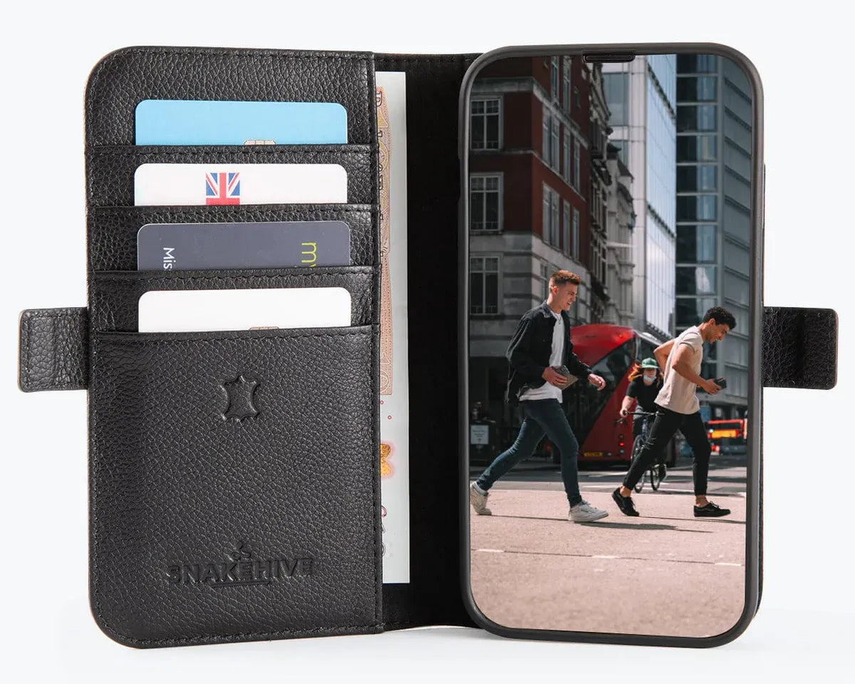 Snakehive Metro Wallet Apple iPhone 17e / 16e - Metro Leather Wallet Phone Case Metro Leather Wallet Phone Case for Apple iPhone 17e / 16e