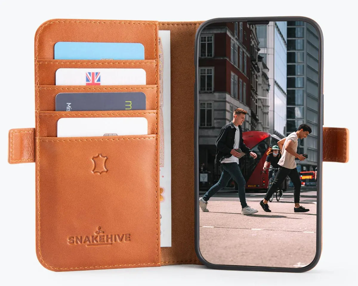 Snakehive Metro Wallet Apple iPhone 17e / 16e - Metro Leather Wallet Phone Case Metro Leather Wallet Phone Case for Apple iPhone 17e / 16e