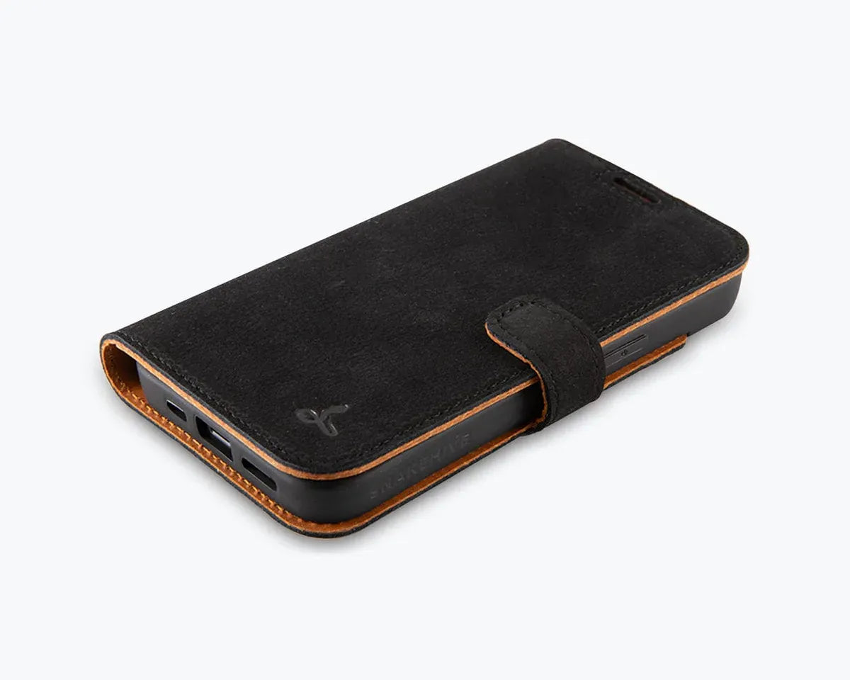 Snakehive Vintage Wallet Apple iPhone 17e / 16e - Vintage Leather Wallet Phone Case Vintage Leather Wallet Case for Apple iPhone 17e / 16e