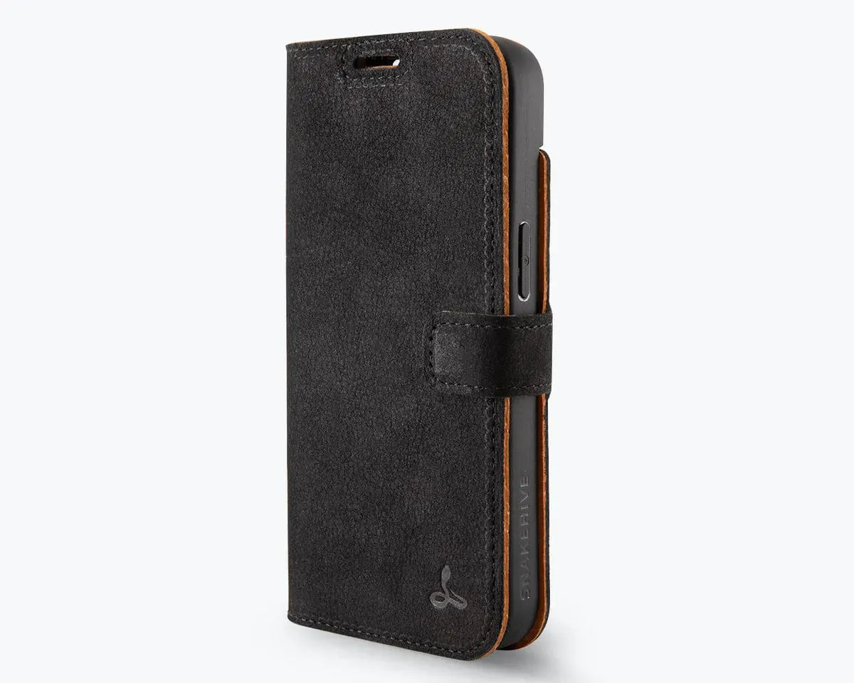 Snakehive Vintage Wallet Apple iPhone 17e / 16e - Vintage Leather Wallet Phone Case Vintage Leather Wallet Case for Apple iPhone 17e / 16e