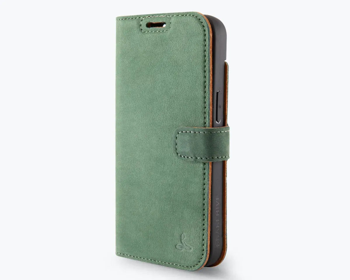 Snakehive Vintage Wallet Apple iPhone 17e / 16e - Vintage Leather Wallet Phone Case Vintage Leather Wallet Case for Apple iPhone 17e / 16e