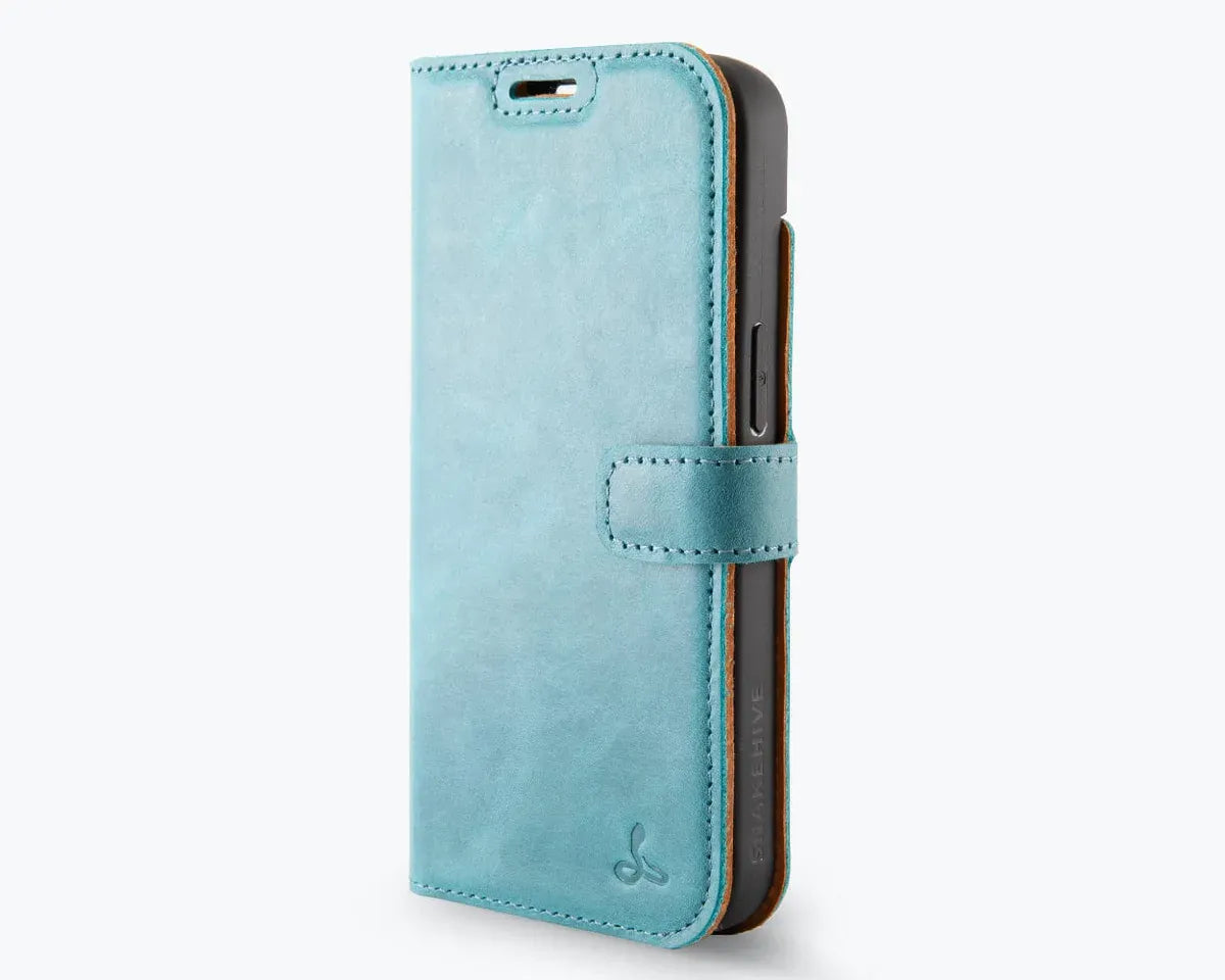 Snakehive Vintage Wallet Apple iPhone 17e / 16e - Vintage Leather Wallet Phone Case Vintage Leather Wallet Case for Apple iPhone 17e / 16e