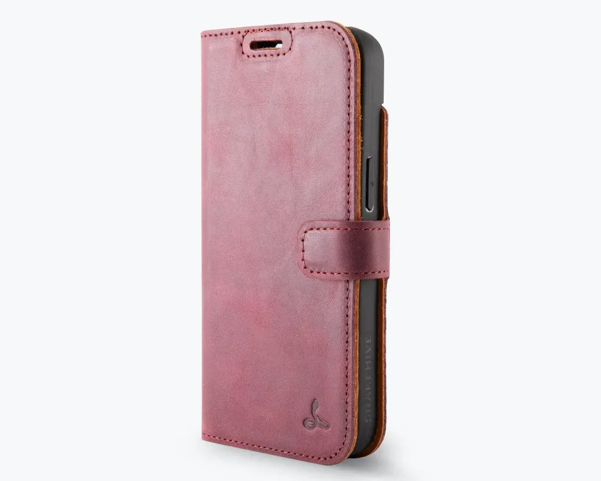 Snakehive Vintage Wallet Apple iPhone 17e / 16e - Vintage Leather Wallet Phone Case Vintage Leather Wallet Case for Apple iPhone 17e / 16e