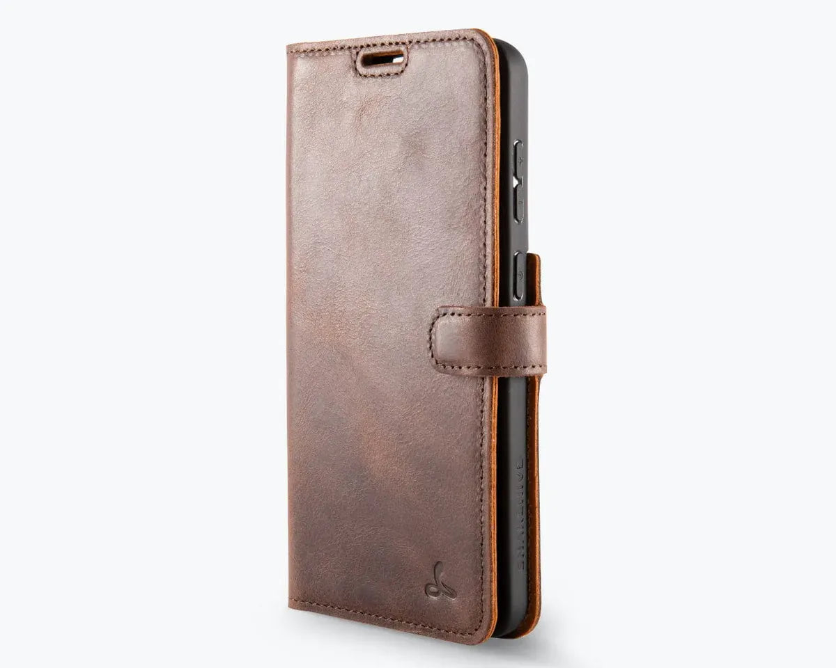 Snakehive Vintage Wallet Samsung Galaxy S25 Edge - Vintage Leather Wallet Phone Case Vintage Leather Wallet Case for Samsung Galaxy S25 Edge