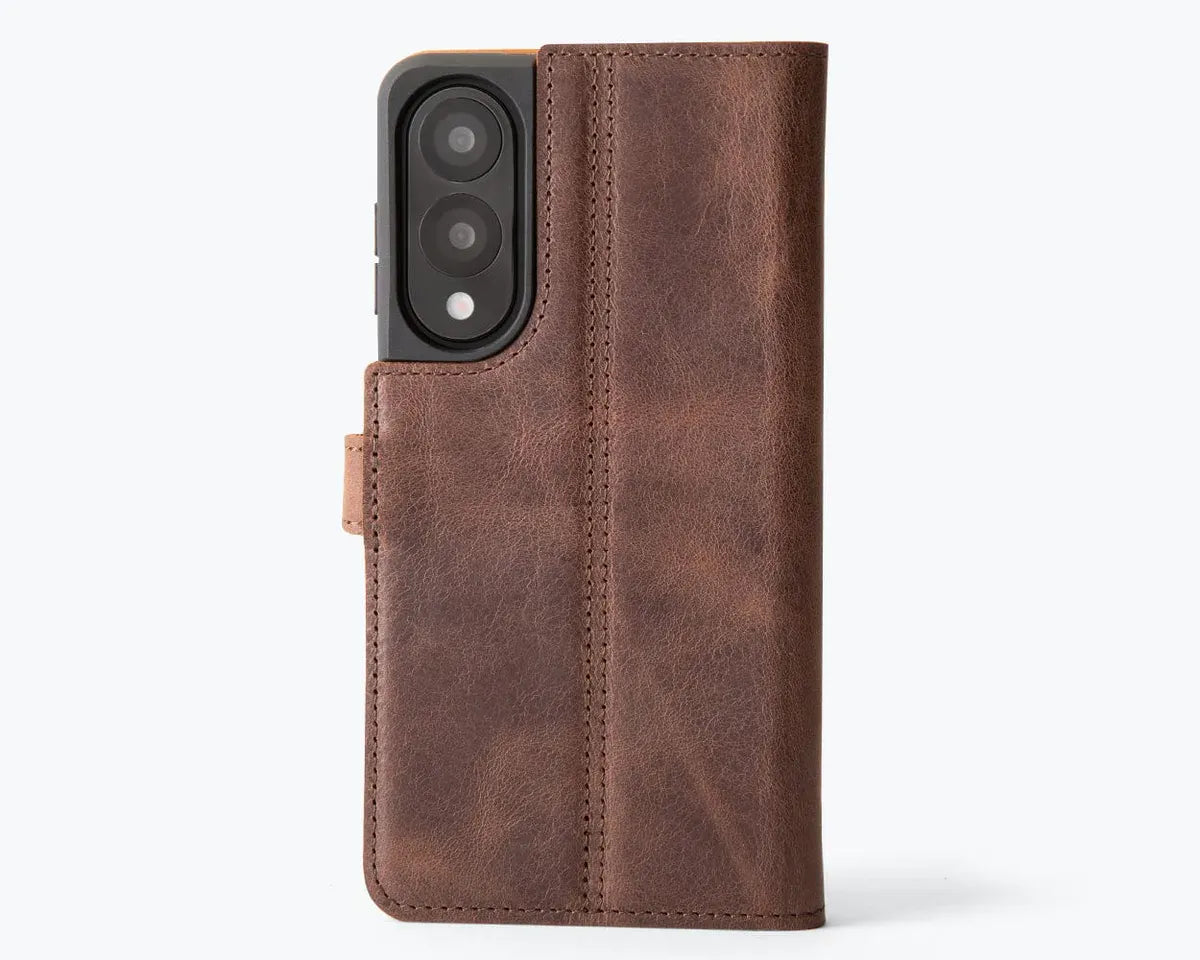 Snakehive Vintage Wallet Samsung Galaxy S25 Edge - Vintage Leather Wallet Phone Case Vintage Leather Wallet Case for Samsung Galaxy S25 Edge