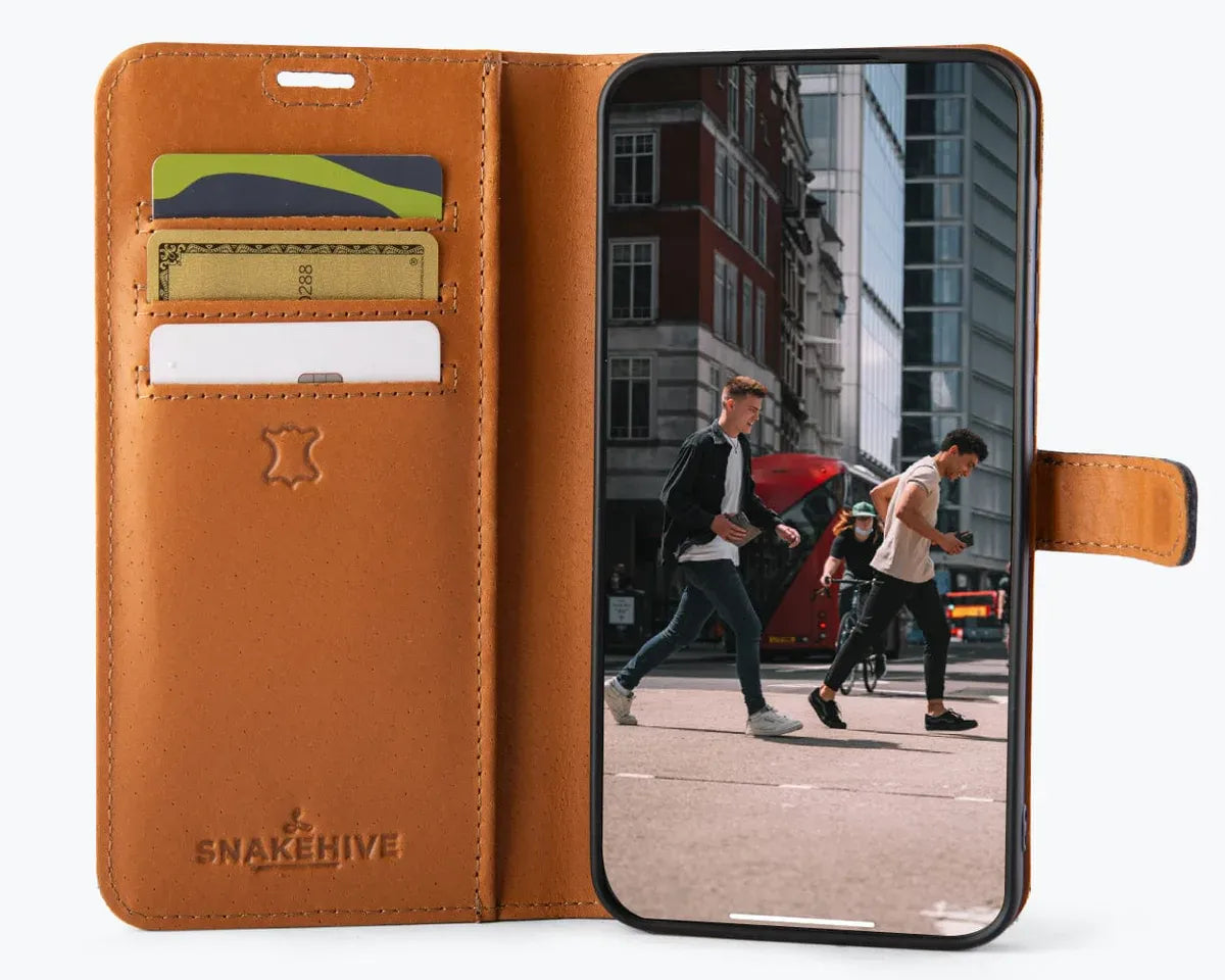 Snakehive Vintage Wallet Samsung Galaxy A57 - Vintage Leather Wallet Phone Case Samsung Galaxy A57 Vintage Leather Wallet Case | Snakehive