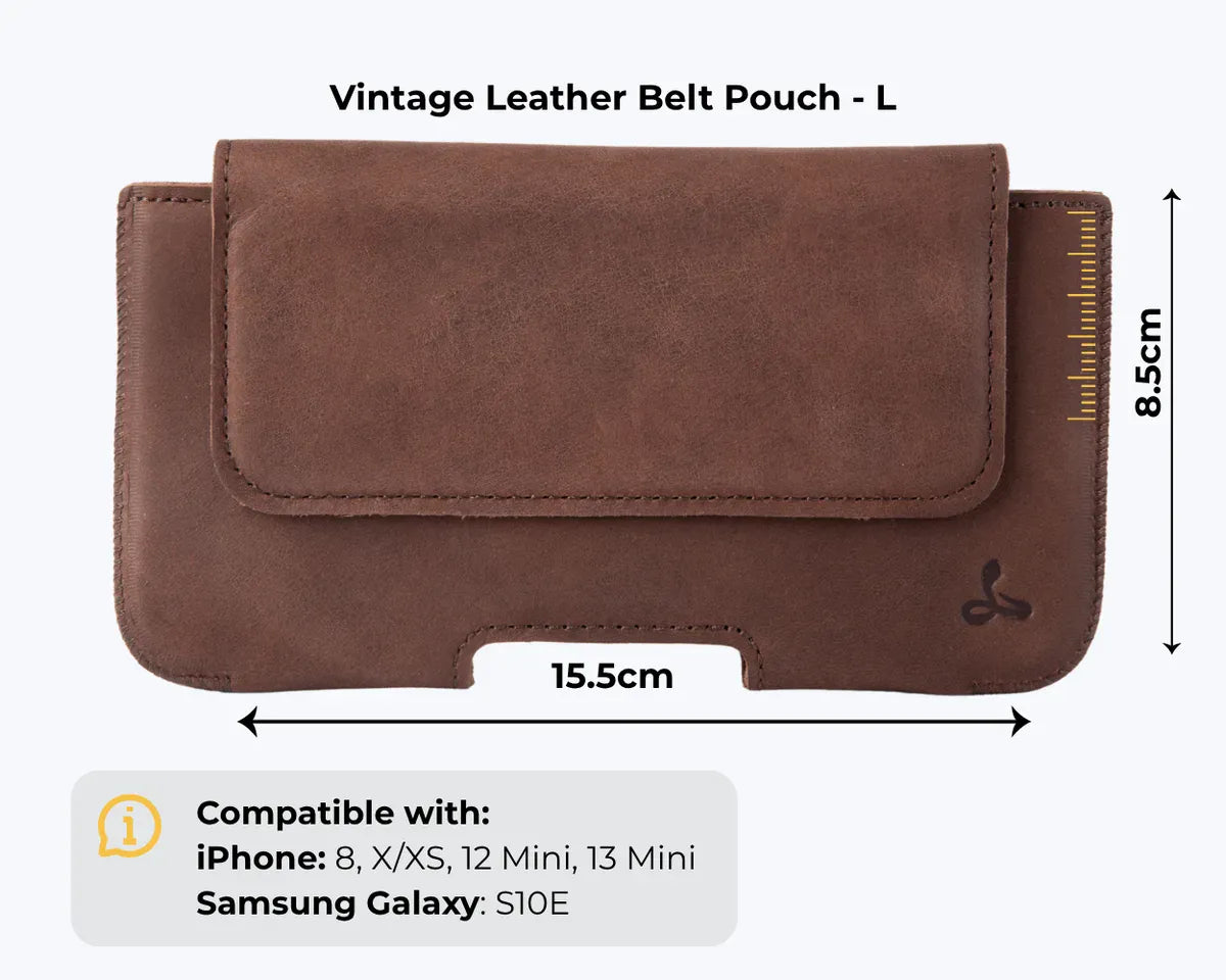 Snakehive Vintage Belt Pouch L - Vintage Belt Pouch L - Vintage Belt Pouch | Leather Accessories