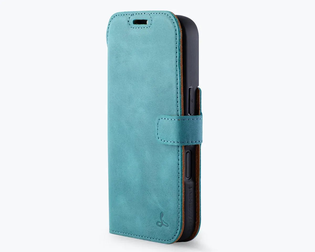 Snakehive Vintage Wallet Apple iPhone 17 Pro - Vintage Leather Wallet Phone Case Vintage Leather Wallet Case for Apple iPhone 17 Pro