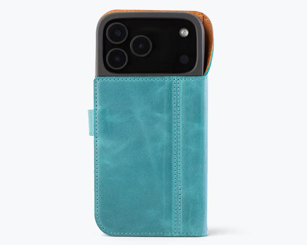 Snakehive Vintage Wallet Apple iPhone 17 Pro Max - Vintage Leather Wallet Phone Case Vintage Leather Wallet Case for Apple iPhone 17 Pro Max