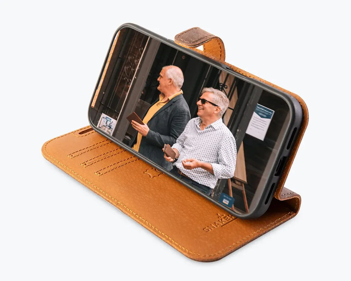 Snakehive Vintage Wallet Apple iPhone 17 Pro Max - Vintage Leather Wallet Phone Case Vintage Leather Wallet Case for Apple iPhone 17 Pro Max
