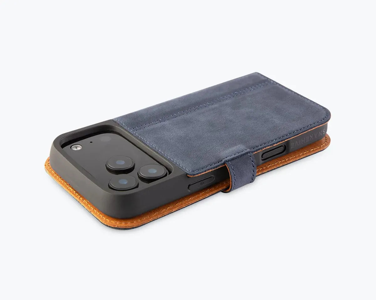Snakehive Vintage Wallet Apple iPhone 17 Pro Max - Vintage Leather Wallet Phone Case Vintage Leather Wallet Case for Apple iPhone 17 Pro Max