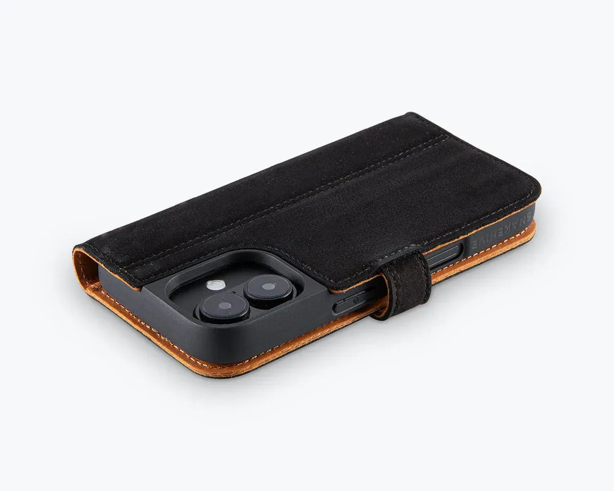 Snakehive Vintage Wallet Apple iPhone 16 - Vintage Leather Wallet Phone Case Vintage Leather Wallet Case for Apple iPhone 16